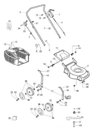 ESSENTIAL complete illustrated parts list (From January 2012) G 48 PK (K500) Lawnmower