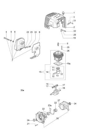 Engine SPARTA 44 S Brushcutter