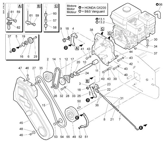 Transmission DR 55 H 6,5 Flail mower