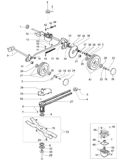 Axle assy (Until February 13) MR 55 TBD Lawnmower