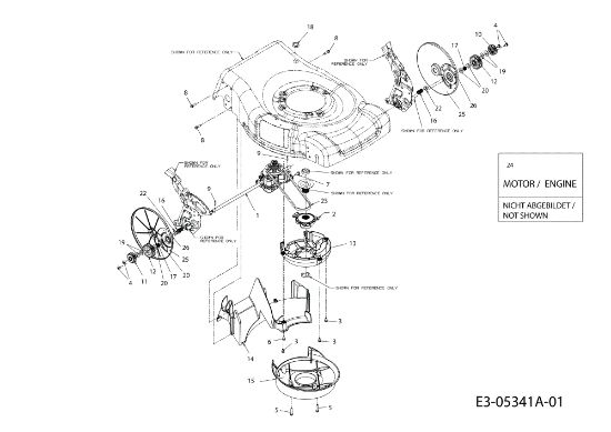 Rear axle LR 55 VBX 4-IN-1 Cat. 2010 Lawnmower