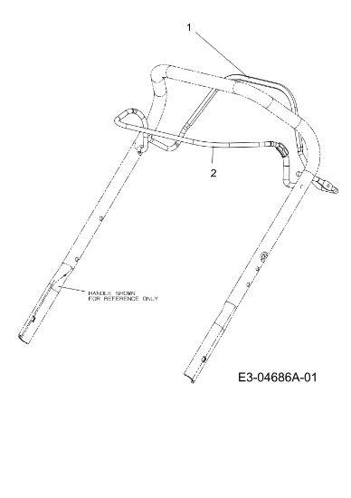 Control lever LR 55 VBX 4-IN-1 Cat. 2010 Lawnmower