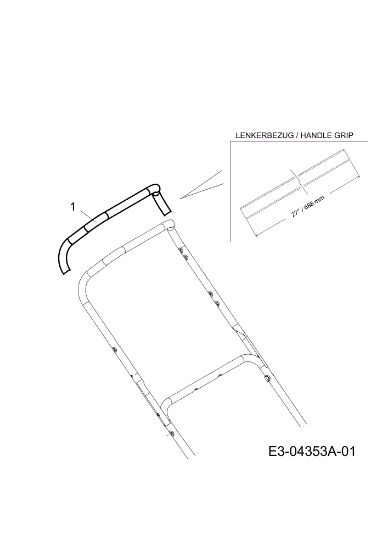 Handle guard LR 55 VBX 4-IN-1 Cat. 2010 Lawnmower
