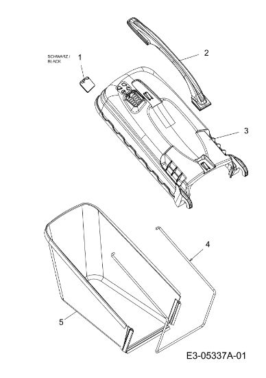 Grass catcher assy LR 55 VBX 4-IN-1 Cat. 2010 Lawnmower