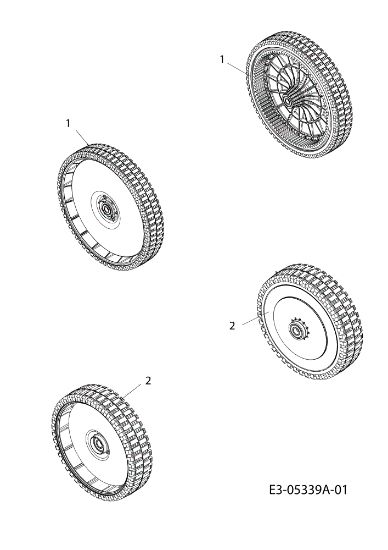 Wheels LR 55 VBX 4-IN-1 Cat. 2010 Lawnmower