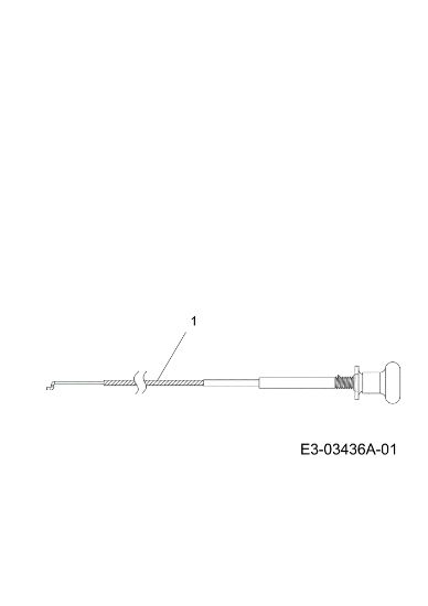 Starter cable KOMMAND 105/17.5 H Cat. 2010 Garden tractor