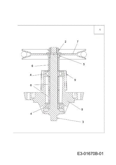 Blades support (2/2) KOMMAND 105/17.5 H Cat. 2010 Garden tractor