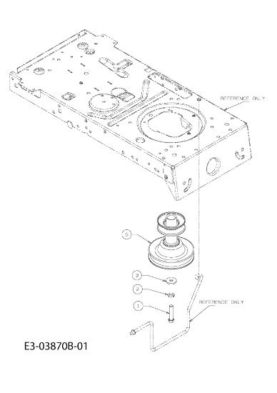 Lever and engine pulley KOMMAND 80/12,5 T Cat. 2010 Garden tractor