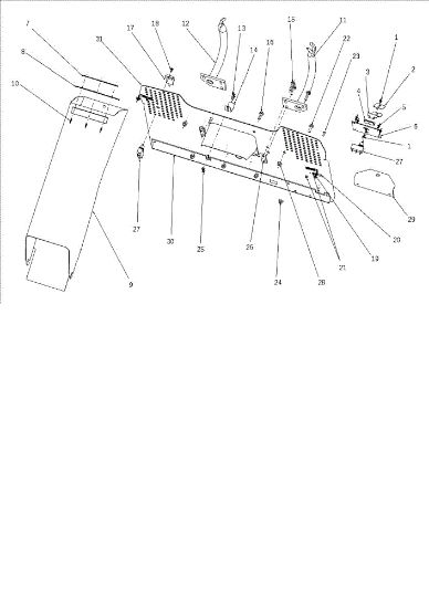 Chute and collector assy EF 106J/15,5H Cat.2010 Garden tractor