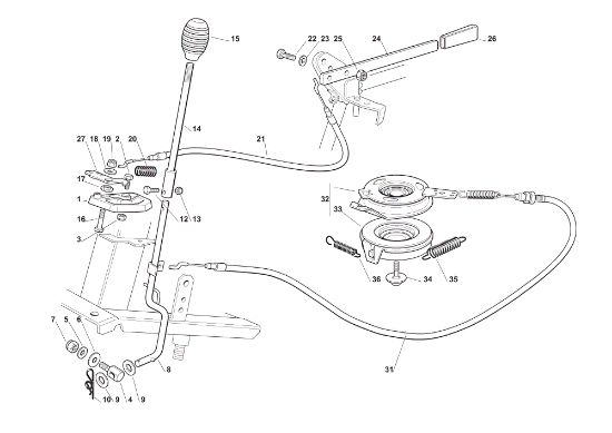 Cutting plate (1) EF 63C/6,5V Cat.2010 Garden tractor