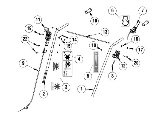 Illustrated part list 3 AG 35 B45 Aerator