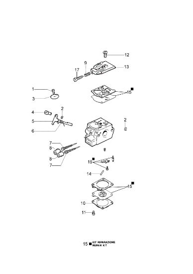 Carburettor WT-930C DS 2800 H Hedgetrimmer