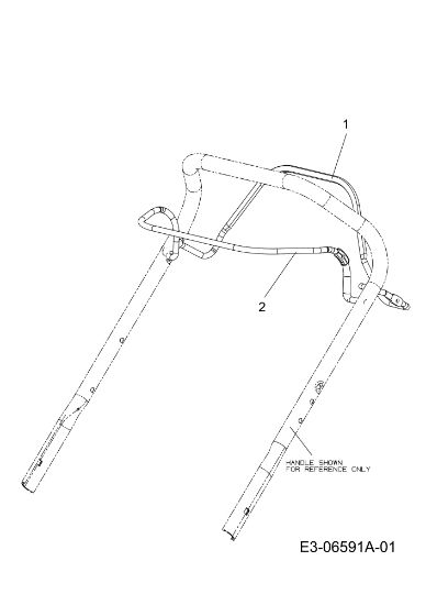 Control lever LR 55 VBX 4-IN-1 Cat. 2011 Lawnmower