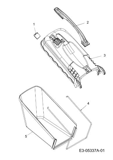 Grass catcher assy LR 55 VBX 4-IN-1 Cat. 2011 Lawnmower