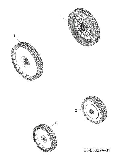 Wheels LR 55 VBX 4-IN-1 Cat. 2011 Lawnmower