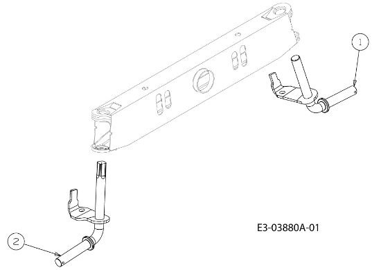 Front axle (2/2) KOMMAND 92/15,5 H Cat. 2011 Garden tractor