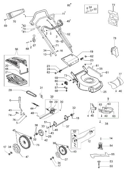 Illustrated parts list LR 48 TH ALLROAD Lawnmower