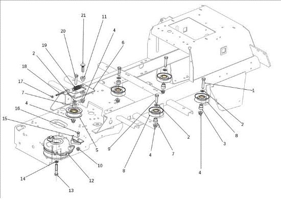 Clutch pulley EF 106J/15,5H Cat.2011 Garden tractor