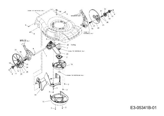 Rear axle LR 55 VBX 4-IN-1 Cat. 2012 Lawnmower