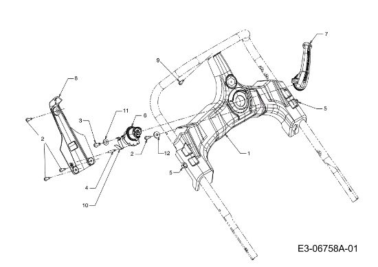 Dashboard LR 55 VBX 4-IN-1 Cat. 2012 Lawnmower