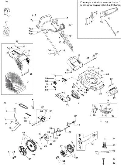 Illustrated parts list LR 53 THX ALLROAD PLUS 4 Lawnmower