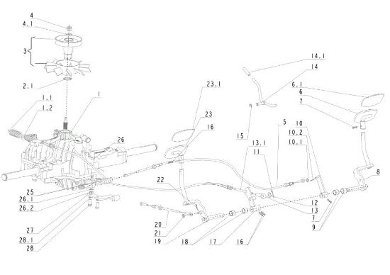 Transmission (1/2) TUAREG 92 EVO Cat.2012 Garden tractor