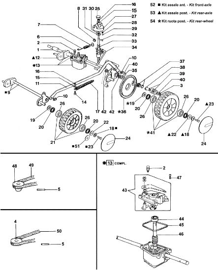 Axle assy MR 534 TK Lawnmower
