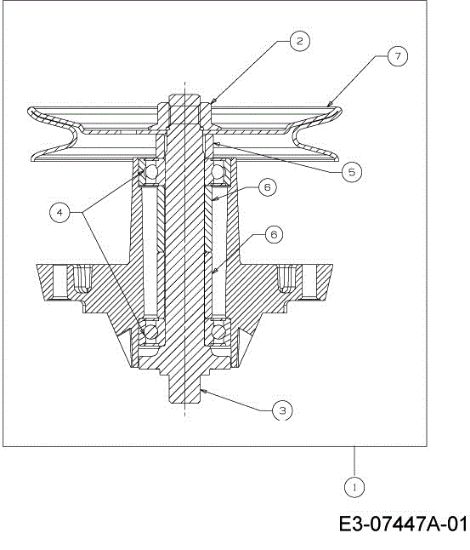 Blades support STORM 108/18,5 H Cat.2013 Garden tractor