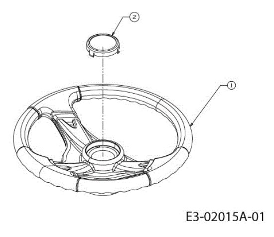 Steering wheel STORM 95/11,5 T Cat.2013 Garden tractor