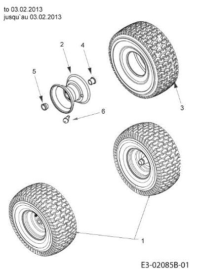 Front wheels STORM 97/13 T Cat.2013 Garden tractor