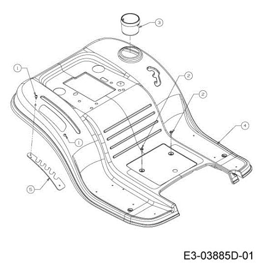 Rear fender KOMMAND 80/12,5 T Cat. 2013 Garden tractor