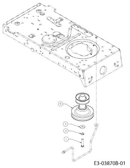Lever and engine pulley KOMMAND 80/12,5 T Cat. 2013 Garden tractor