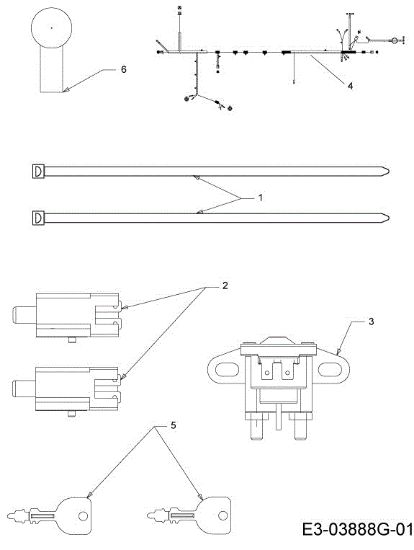 Wiring schematic (1/2) KOMMAND 80/12,5 T Cat. 2013 Garden tractor