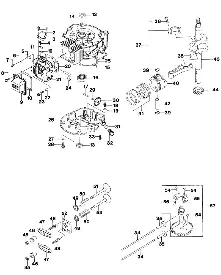 Engine MR 534 TKV Lawnmower
