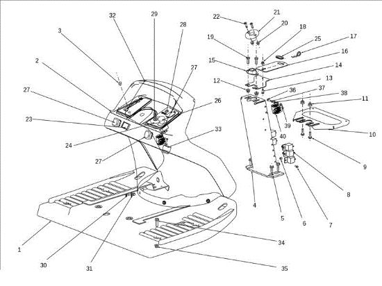 Hood panel EF 106S/15,5H Cat.2013 Garden tractor