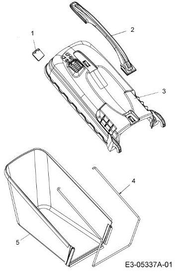 Grass catcher assy LR 55 VBX 4-IN-1 Cat. 2013 Lawnmower