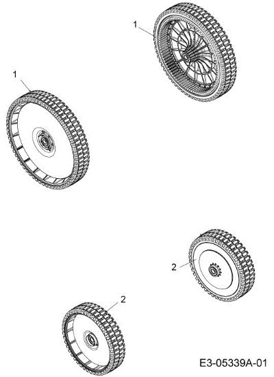 Wheels LR 55 VBX 4-IN-1 Cat. 2013 Lawnmower