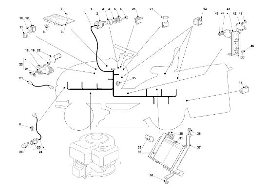 Electrical parts EF 101C/16K H Cat.2013 Garden tractor