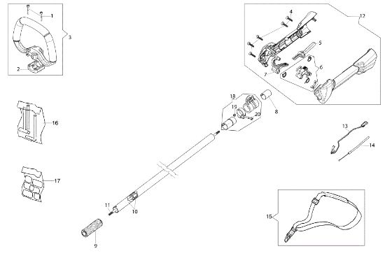 Transmission DS 2400 H Hedgetrimmer