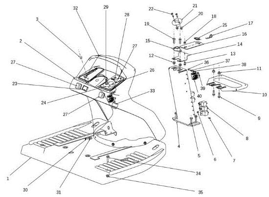 Hood panel EF 106S/15,5H Cat.2014 Garden tractor