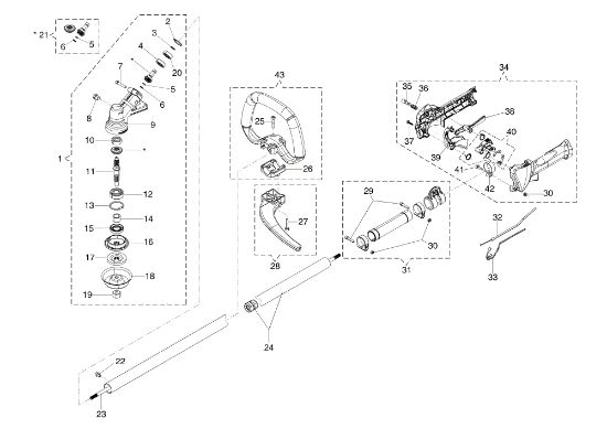 Transmission DS 3500 S Brushcutter