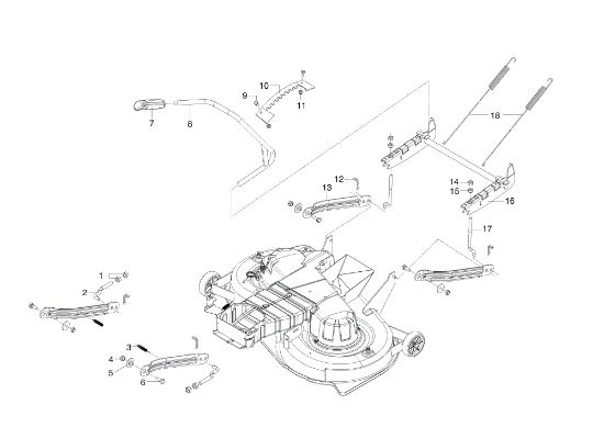 Cutting plate lifting EF 105/20 H Garden tractor