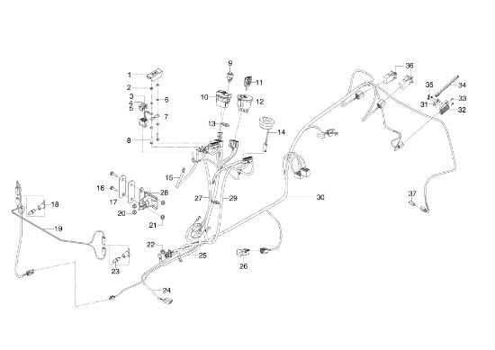 Electrical parts EF 105/20 H Garden tractor