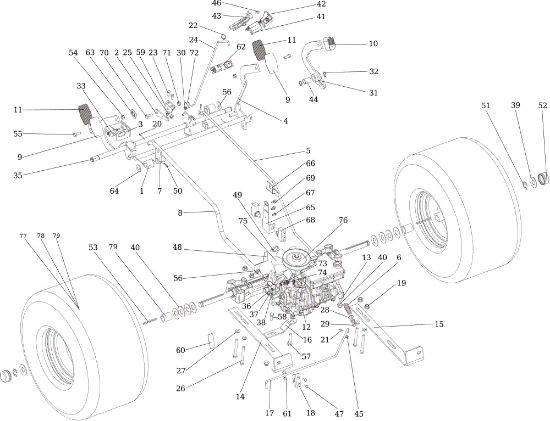 Transmission EF 106/15,5 H Cat. 2015 Garden tractor
