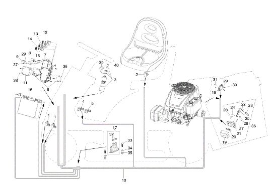 Electrical parts ZEPHYR 72/12,5 K H (3in1) Garden tractor