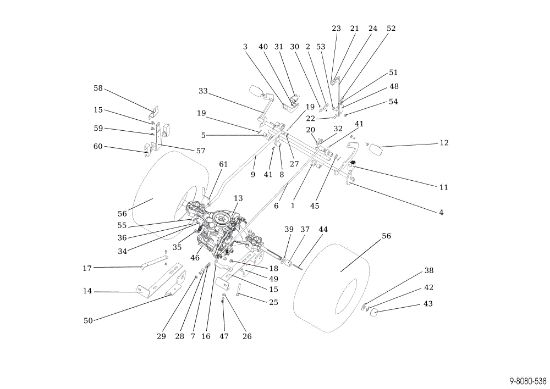 Transmission EF 92/13H Cat.2015 Garden tractor