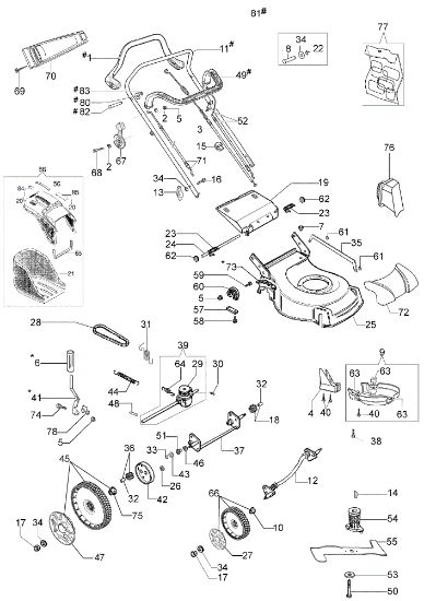 Illustrated parts list LR 53 TK COMFORT PLUS ALLROAD (K800) Lawnmower