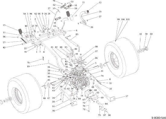 Transmission EF 124/24 KH (K2400AVD V-Twin) Cat. 2016 Garden tractor