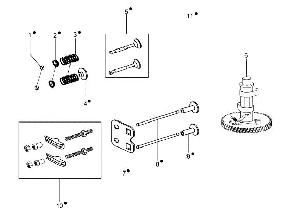 Valve and governor MZ 2097 RKS (K800 HC) Rotary tiller