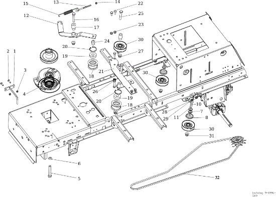 Pulley (clutch) EF 106/24 KH 4X4 (K2400AVD V-twin) Cat. 2017 Garden tractor